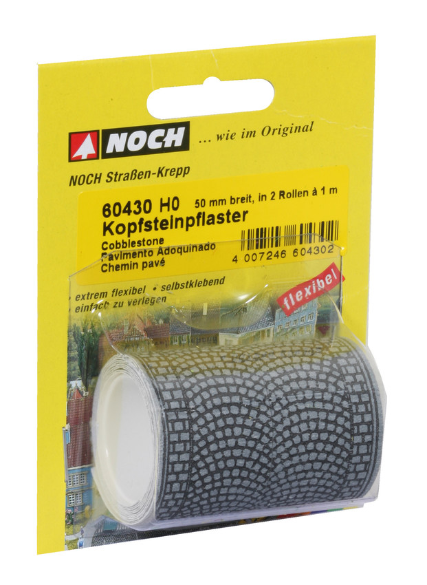 Krea Pavimento in sampietrini per modellismo HO 1:87 cm.20X12
