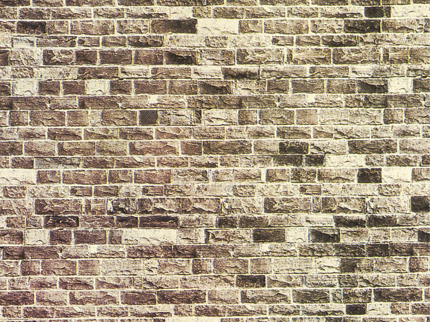 57720 NOCH HO MURO PIETRA BASALTO IN BASSO RILIEVO MISURE IN CM 64 X 15