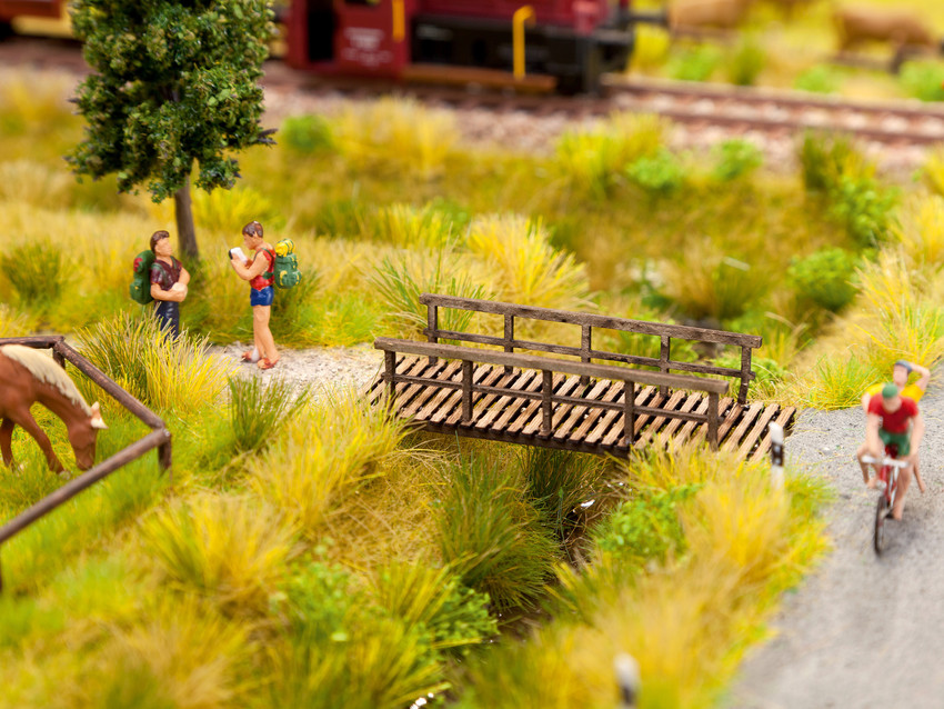 Cayway 2 Pz D'Erba Statica Cespuglio Statico Modellismo Statico Ferroviario  Paesaggio All'aperto Ciuffi d'erba Modello Scena in Miniatura Fai da Te per  Il Paesaggio del Giardino Fai Da Te : : Giochi