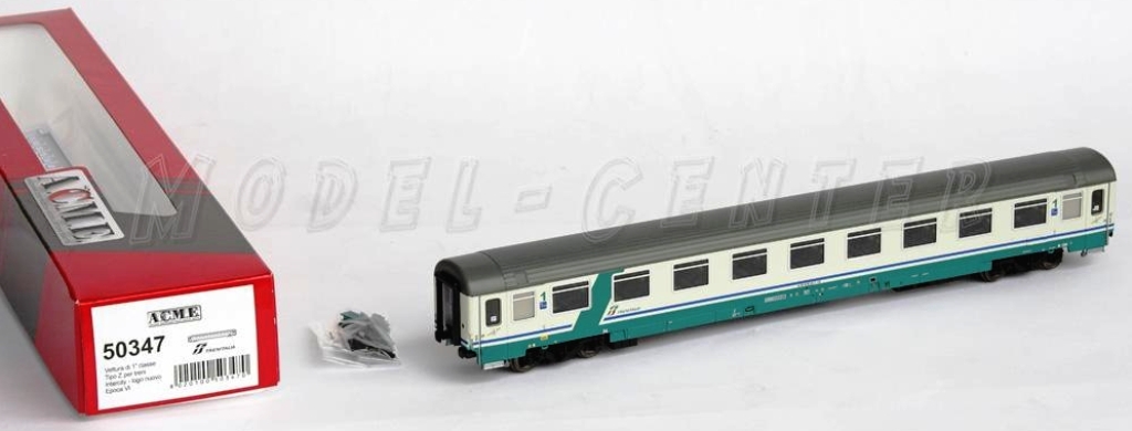 50347 ACME UIC-Z1 PRIMA CLASSE XMPR FS Trenitalia logo verde/rosso, banda verde 50347 ACME UIC-Z1 PRIMA CLASSE XMPR FS Trenitalia logo verde/rosso, banda verde