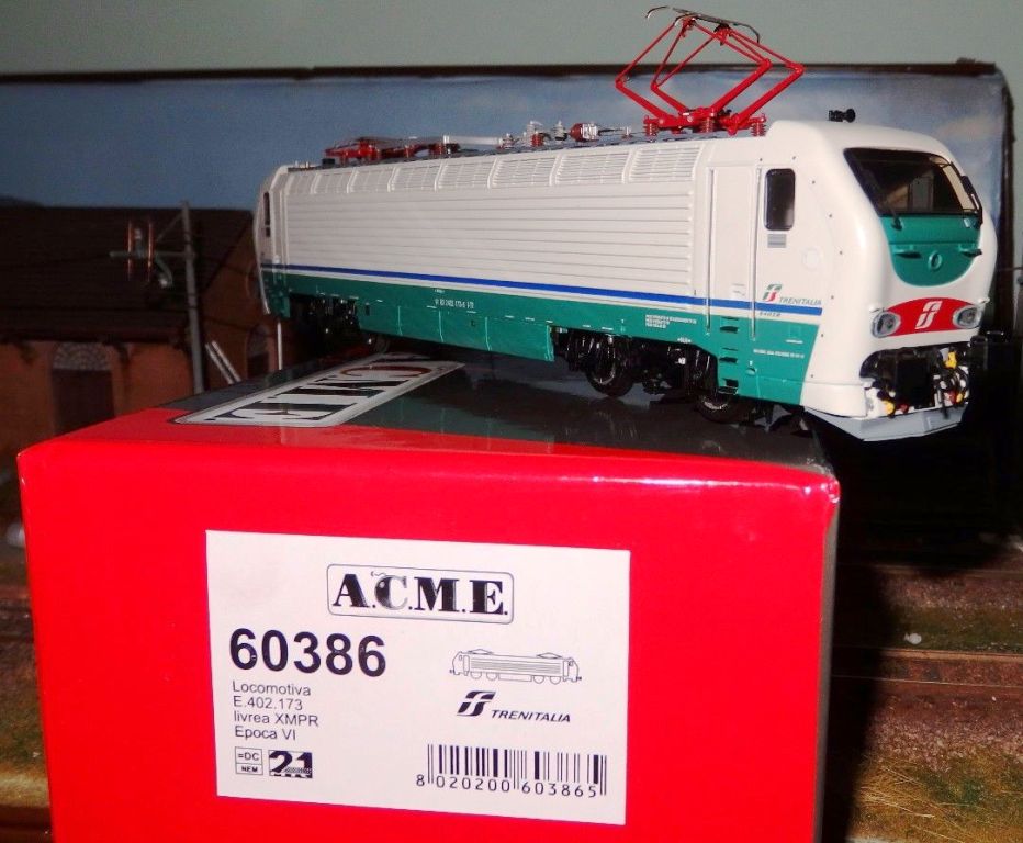 60386 ACME E402 173 Livrea XMPR completa, logo FS Trenitalia verde/rosso, SCMT, 60386 ACME E402 173 Livrea XMPR completa, logo FS Trenitalia verde/rosso, SCMT,