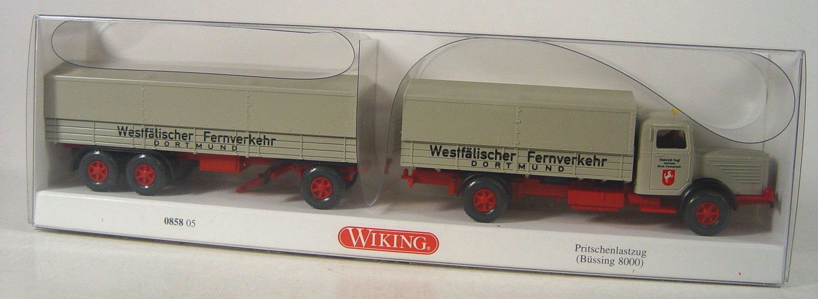Wiking 085805-1//87 pritschenlastzug Büssing 800-nuevo