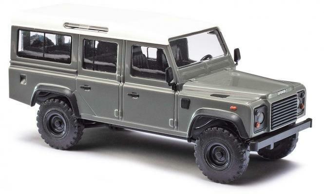 50372 Busch HO scala 1:87 Land Rover Defender Colore Grigio 50372 Busch HO scala 1:87 Land Rover Defender Colore Grigio