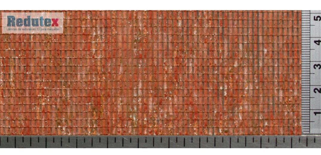 087TA123 Redutex HO tegola di terracotta policromatica 3d adesivo flessibile 087TA123 Redutex HO tegola di terracotta policromatica 3d adesivo flessibile