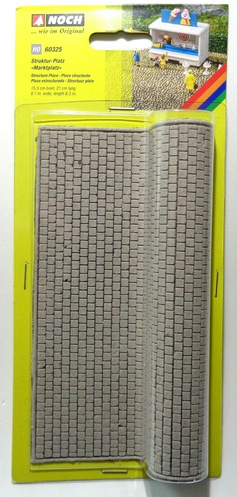 60325 Noch HO Strada Sanpietrini strutturata realistica misure mm. 155 x 210 60325 Noch HO Strada Sanpietrini strutturata realistica misure mm. 155 x 210