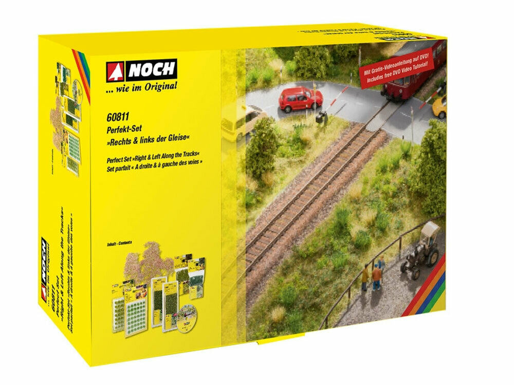 60811 Noch Set completo per realizzare la natura reale accanto ai binari con DVD 60811 Noch Set completo per realizzare la natura reale accanto ai binari con DVD