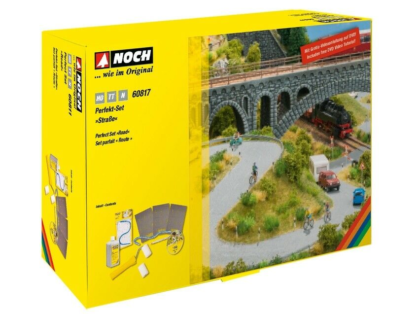 60817 Noch Set completo per realizzare percorsi stradali con tutorial video DVD 60817 Noch Set completo per realizzare percorsi stradali con tutorial video DVD